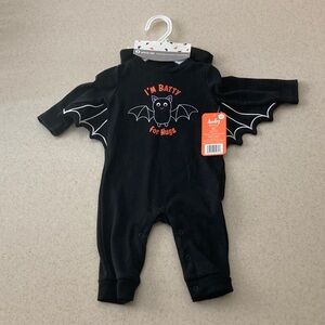 Baby Starters NWT Bat Coverall Onesie with Hat Size 3 Months